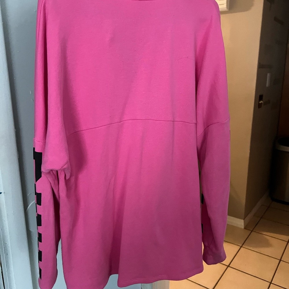 Pink half zip sweatshirt by Pink no hood